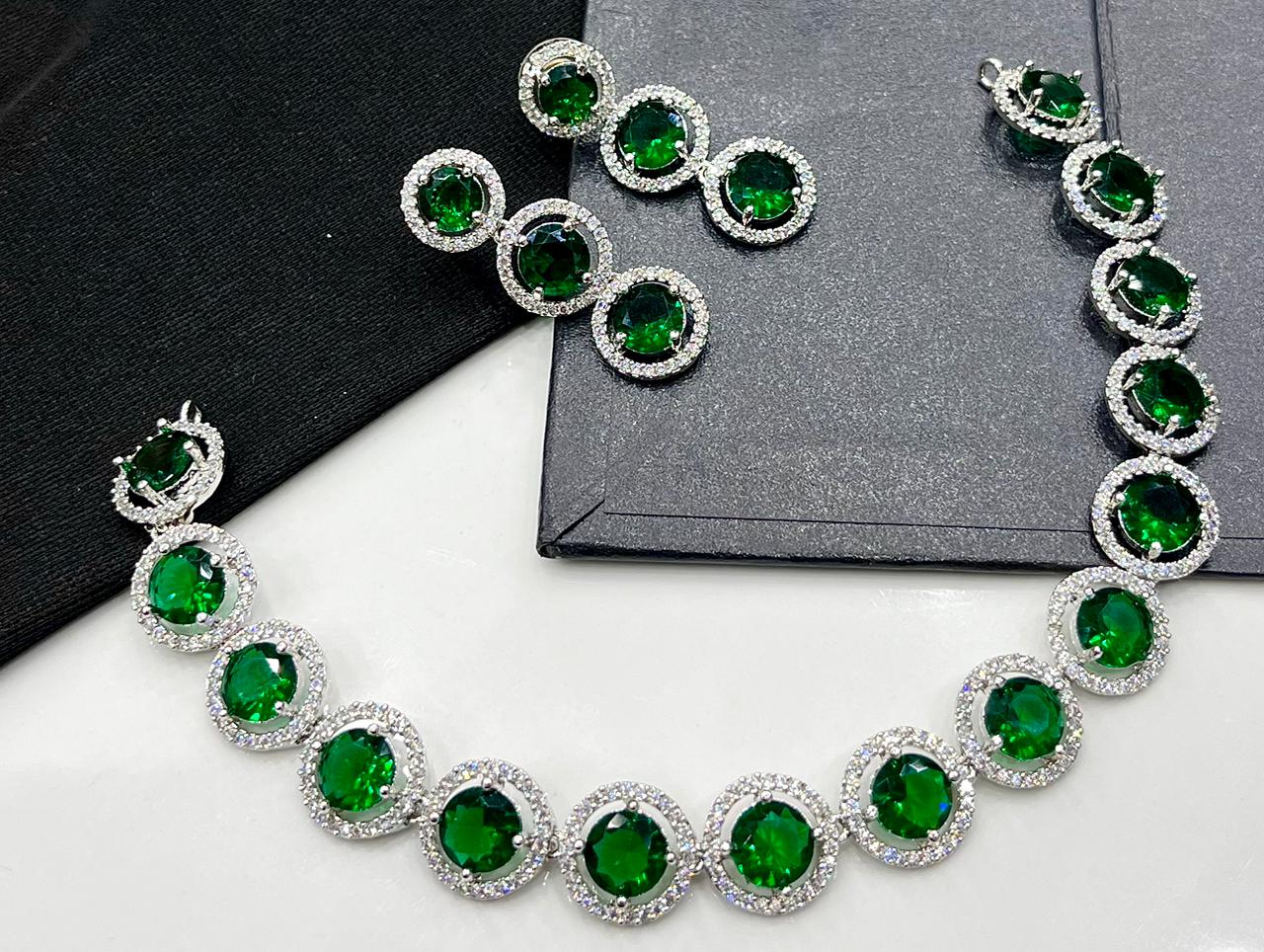 American Diamond π zircon Stone Set (03)
