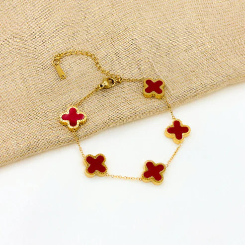 Four Leaf Clover Bracelet (Gift Packaging) π