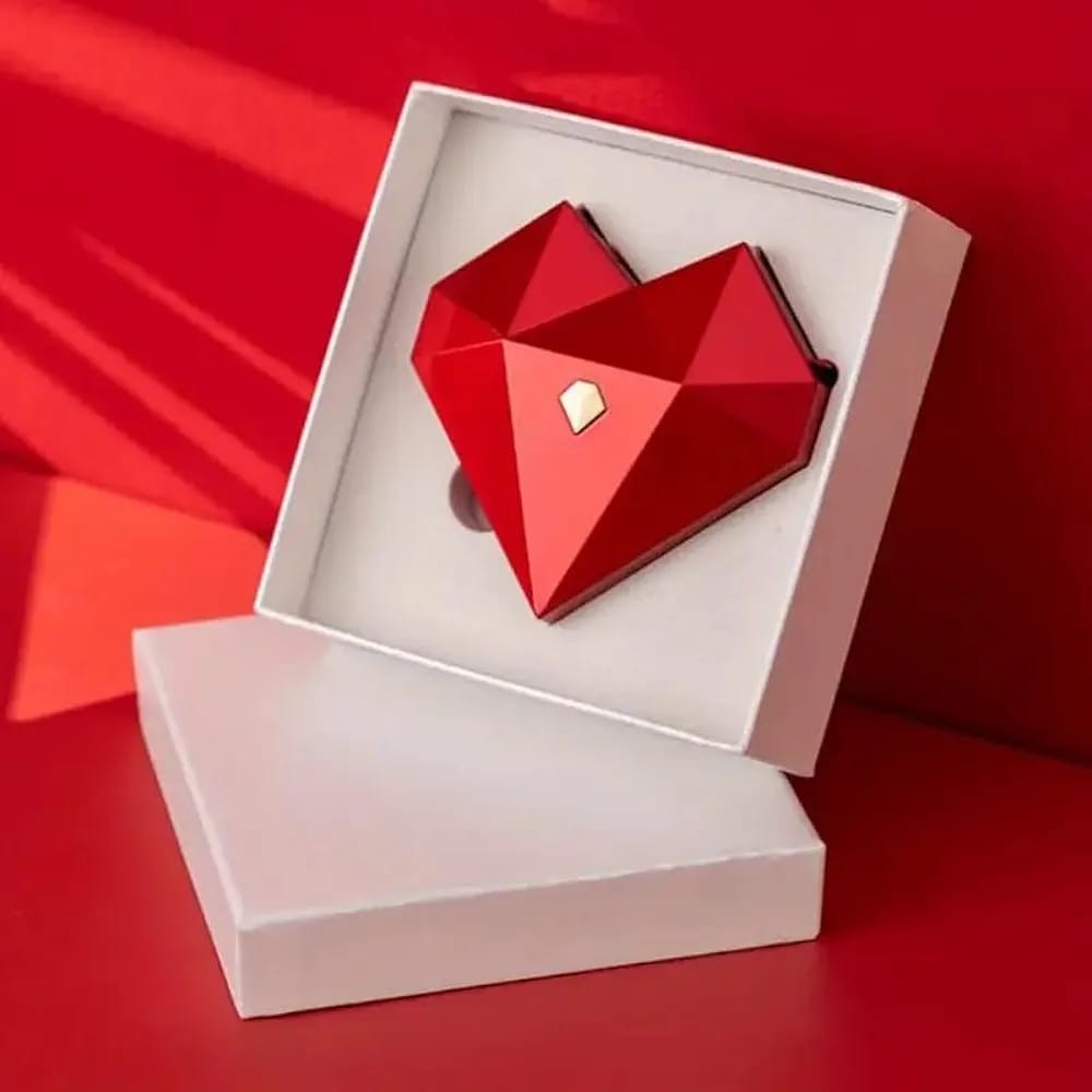 Popup Heart Ring Box with Adjustable Heart Ring π