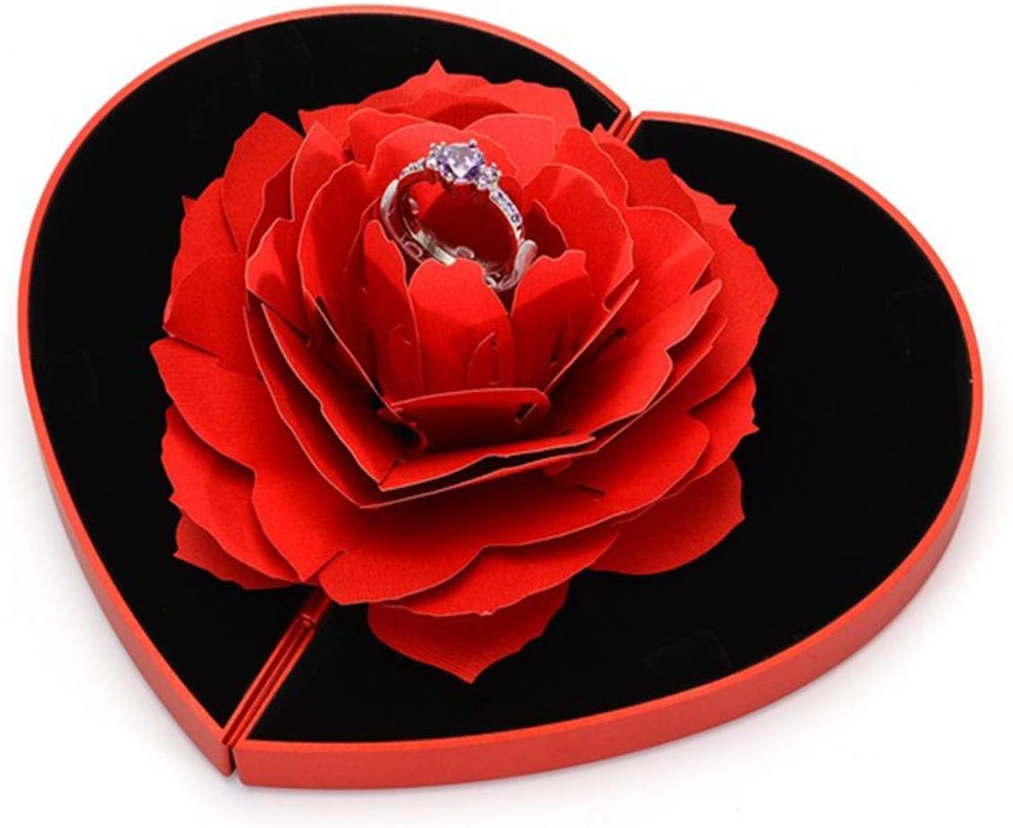 Elegant Box with Premium Heart Ring π+Gift Packaging