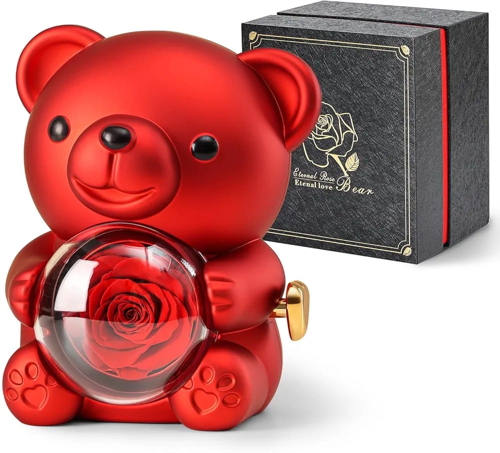 Cute Teddy Bear With Adjustable Heart Ring π+ ( Gift Bag )