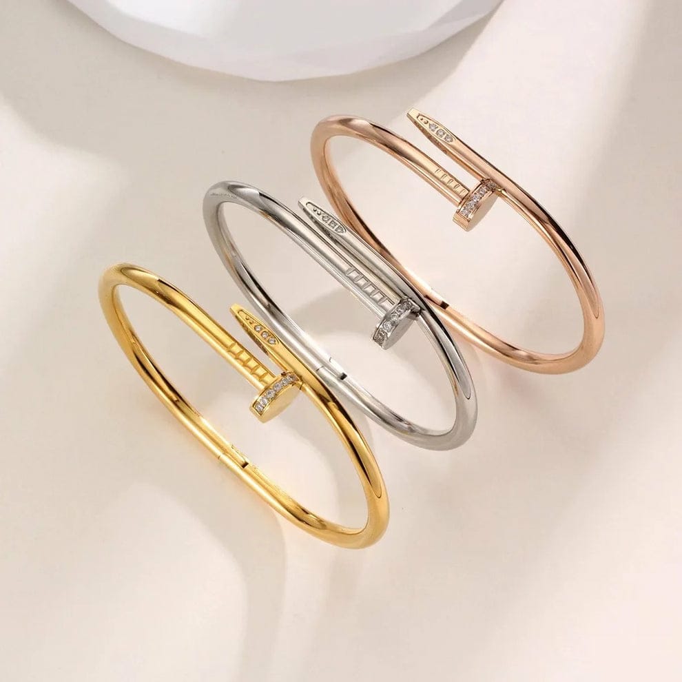 Cartier Nail Bangle With Stones (Gift Packaging) π