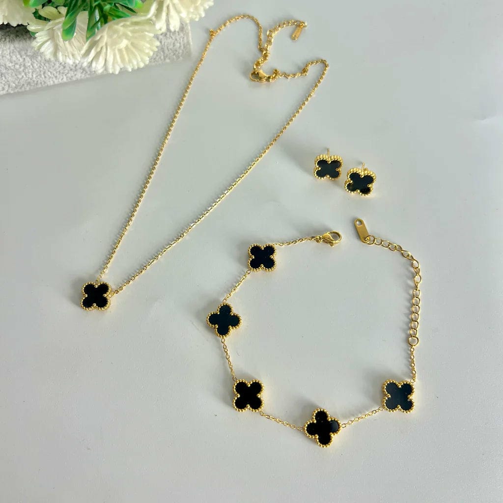 Clover Jewelry Set in 4 Colors (Gift Packaging) π
