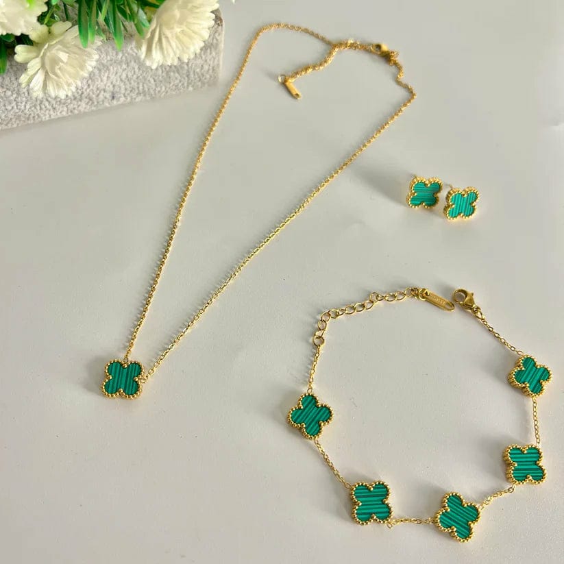 Clover Jewelry Set in 4 Colors (Gift Packaging) π