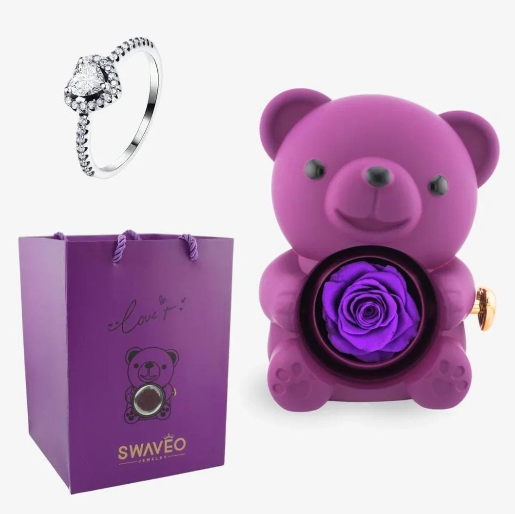 Promise Teddy Bear + Adjustable Heart Ring (Gift Bag)π