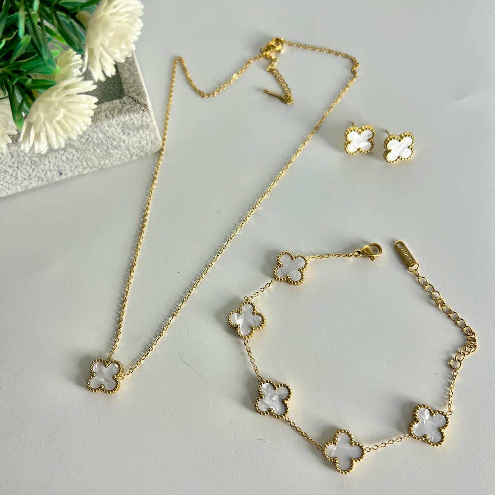 Clover Jewelry Set in 4 Colors (Gift Packaging) π